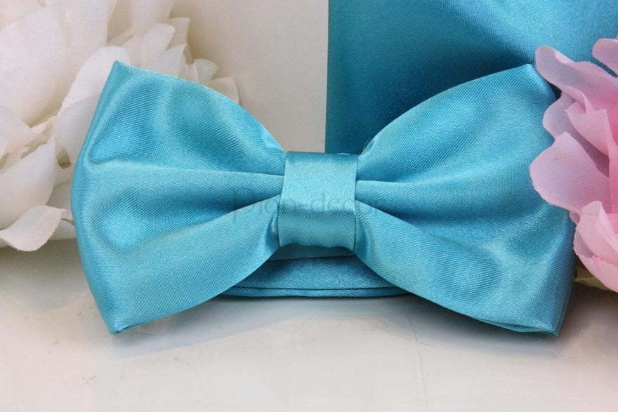 Комплект бабочка и платочек Бирюза от  2