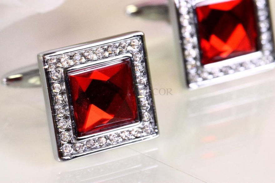 Запонки Алые кубики от  2