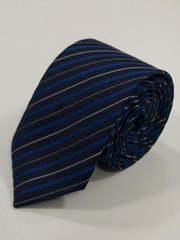 Галстук темно-синий в полоску от Салон мужских костюмов Patrik Man 1