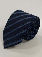Галстук темно-синий в полоску от Салон мужских костюмов Patrik Man 1