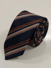 Галстук темно-синий в полоску от Салон мужских костюмов Patrik Man 1