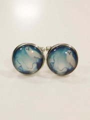 Запонки Белая птица от Салон мужских костюмов Patrik Man 1