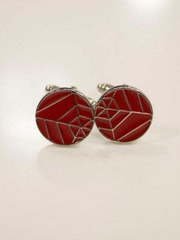 Запонки Красная паутина от Салон мужских костюмов Patrik Man 1