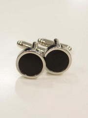 Запонки круглые чёрные от Салон мужских костюмов Patrik Man 1