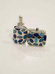 Запонки Морская глазурь от Салон мужских костюмов Patrik Man 1