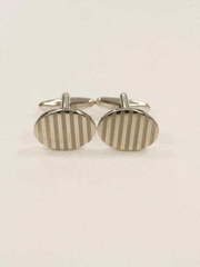 Запонки овальные в полоску от Салон мужских костюмов Patrik Man 1