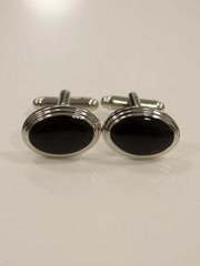 Запонки овальные чёрные от Салон мужских костюмов Patrik Man 1