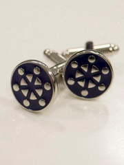 Запонки синие с рисунком от Салон мужских костюмов Patrik Man 1