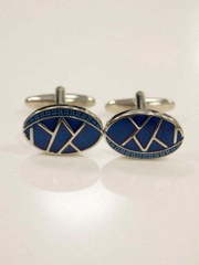 Запонки Синий витраж от Салон мужских костюмов Patrik Man 1