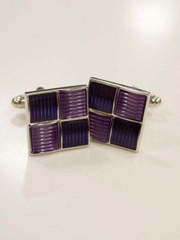 Запонки Фиолетовые квадраты от Салон мужских костюмов Patrik Man 1