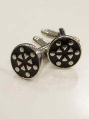 Запонки черные с рисунком от Салон мужских костюмов Patrik Man 1