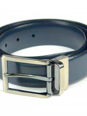 Кожаный мужской ремень Lagerfeld 613-60, темно-синий от  2