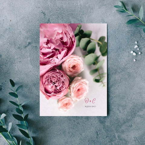 Прямоугольные / Квадратные Свадебное приглашение Цветы Риты 2 от Пригласи красиво 2