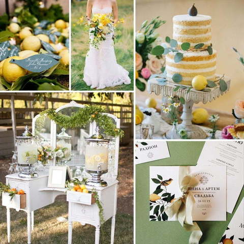 Прямоугольные / Квадратные Свадебное приглашение Лимончик от Пригласи красиво 2