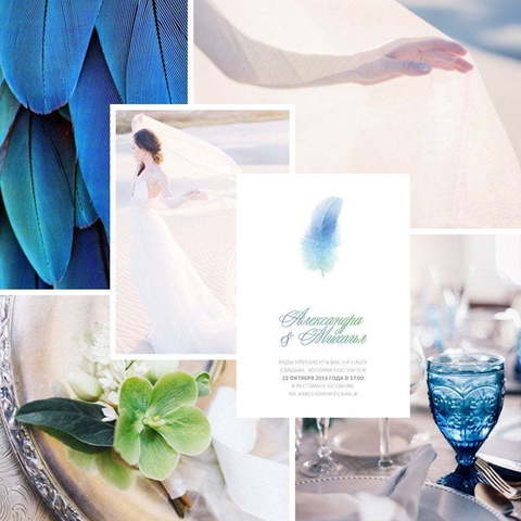 Прямоугольные / Квадратные Свадебное приглашение Легко от Пригласи красиво 4