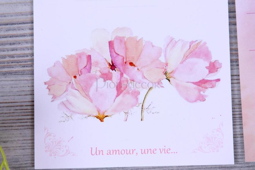 Прямоугольные / Квадратные Приглашение Душистый горошек от  5