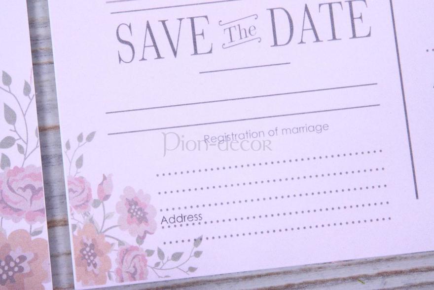 Прямоугольные / Квадратные Свадебное приглашение Love от  5