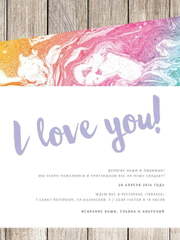 Прямоугольные / Квадратные, Электронное приглашение Приглашение Marble № 3 от Праздничная полиграфия Lovely Mood 1