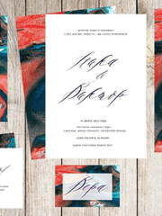 Прямоугольные / Квадратные, Электронное приглашение Приглашение Marble № 4 от Праздничная полиграфия Lovely Mood 2