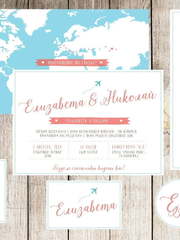 Прямоугольные / Квадратные, Электронное приглашение Приглашение Континенты от Праздничная полиграфия Lovely Mood 2