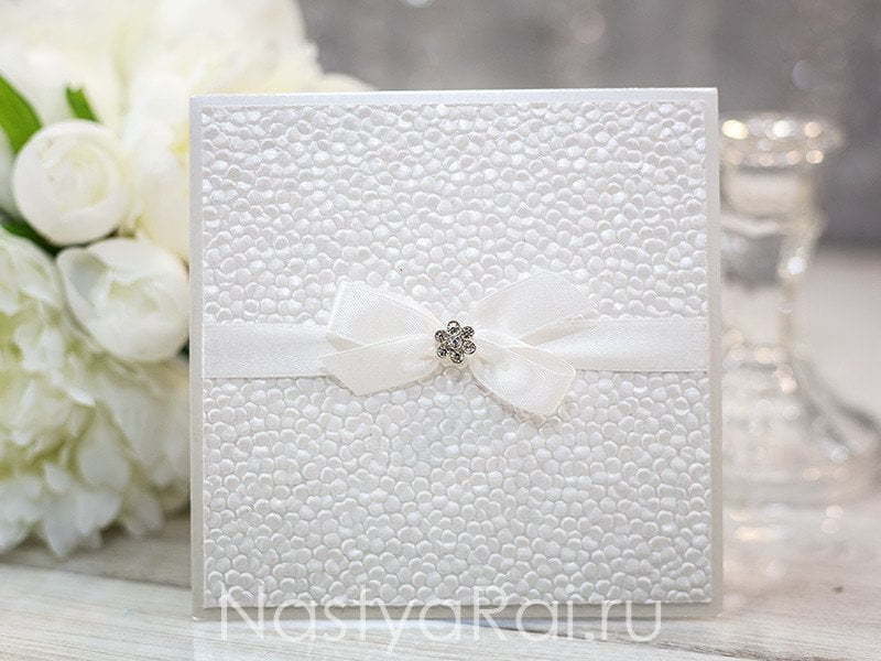 Открытка Приглашение на свадьбу Кристалл от  3