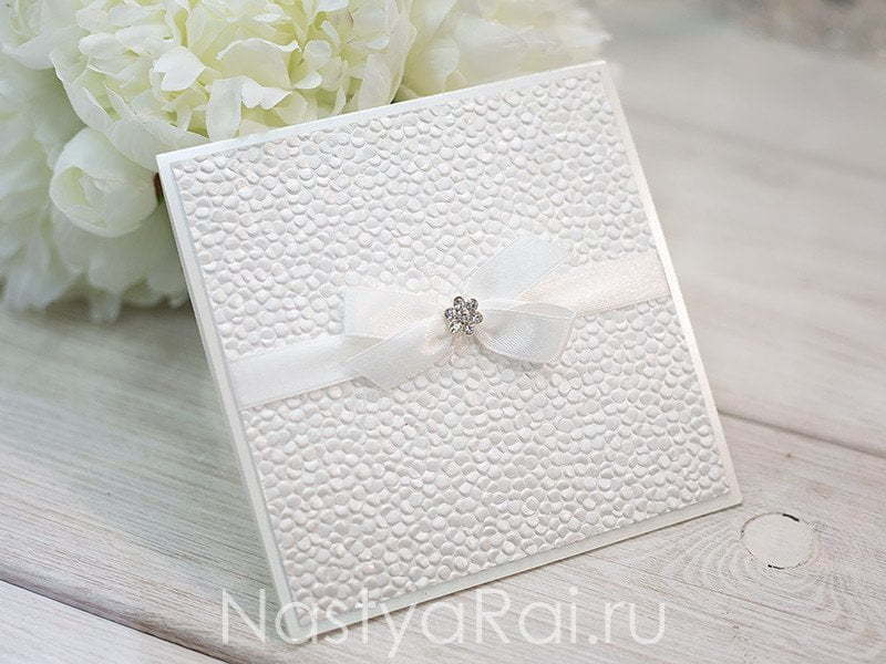 Открытка Приглашение на свадьбу Кристалл от  4