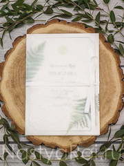 Открытка Пригласительное с папоротником от  2