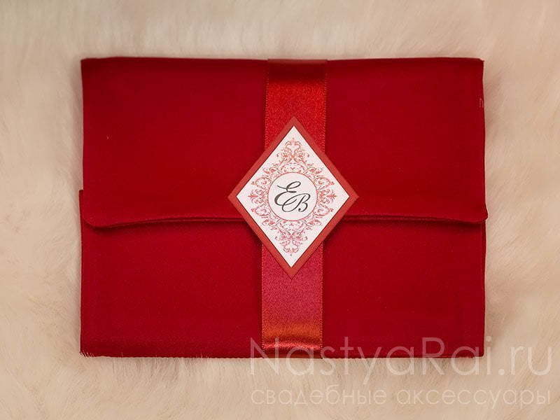 Открытка Приглашение атласное Рубин от  5