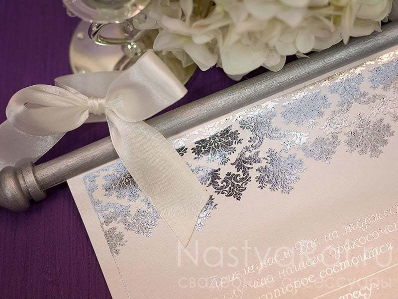 Свиток Приглашение-свиток на деревянных палочках от  6