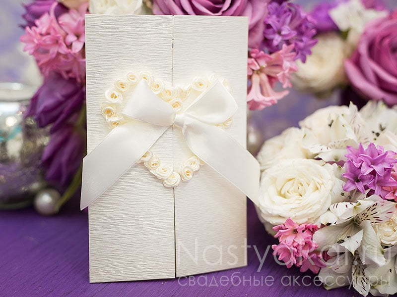 Открытка Открывающаяся свадебная открытка от  2