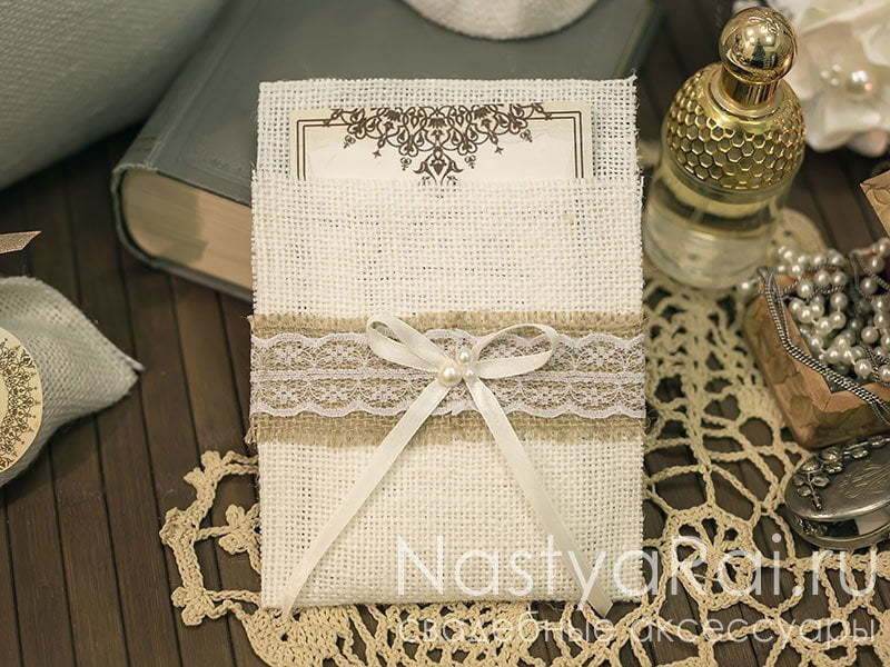 Прямоугольные / Квадратные Приглашение Винтаж от  2