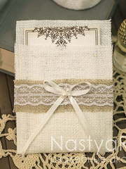 Прямоугольные / Квадратные Приглашение Винтаж от  2