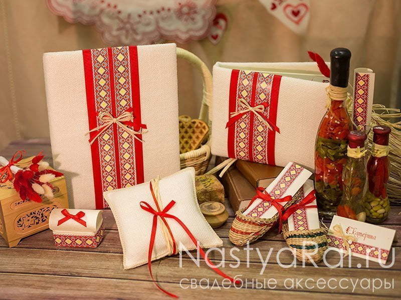 Свиток Приглашение на свадьбу в русском стиле от  3