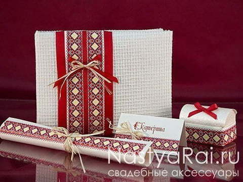 Свиток Приглашение на свадьбу в русском стиле от  6