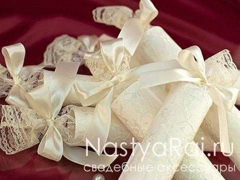 Свиток Мешочек для свадебного свитка, молочный от  3