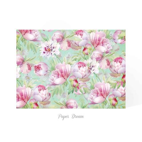 Прямоугольные / Квадратные Приглашение на свадьбу Пионы от Приглашения на свадьбу и аксессуары PaperDream 2