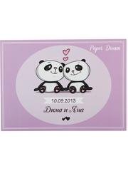 Прямоугольные / Квадратные Приглашение на свадьбу Влюбленные Панды от Приглашения на свадьбу и аксессуары PaperDream 1