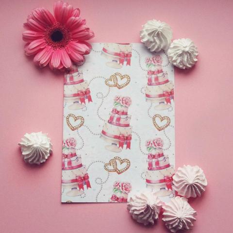 Открытка Приглашение на свадьбу Свадебные Сладости от Приглашения на свадьбу и аксессуары PaperDream 3