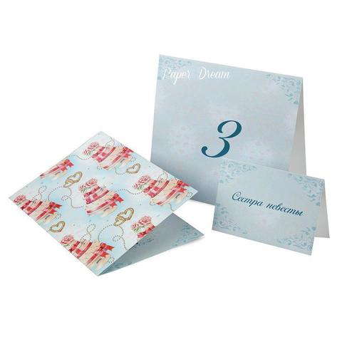 Открытка Приглашение на свадьбу Свадебные Сладости от Приглашения на свадьбу и аксессуары PaperDream 4