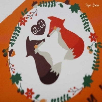 Прямоугольные / Квадратные Приглашение на свадьбу Влюбленные Лисички от Приглашения на свадьбу и аксессуары PaperDream 4
