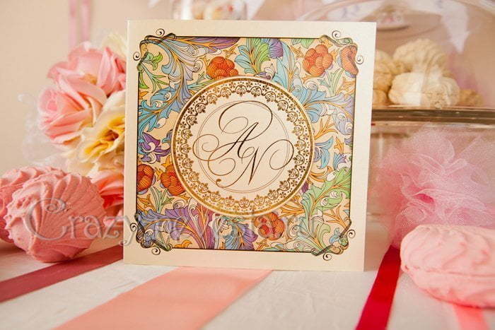 Открытка Приглашение на свадьбу Мария Антуанетта от Crazy Невеста 6