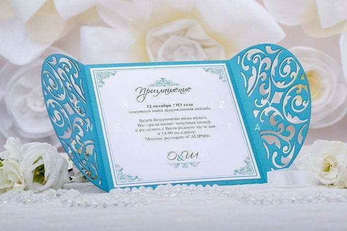 Открытка Приглашение Ажур от Crazy Невеста 2