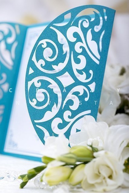 Открытка Приглашение Ажур от Crazy Невеста 5