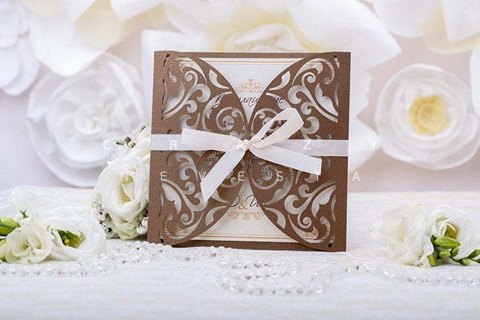 Открытка Приглашение Ажур от Crazy Невеста 7