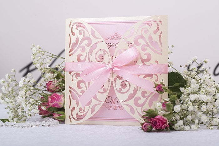 Открытка Приглашение Ажур от Crazy Невеста 10