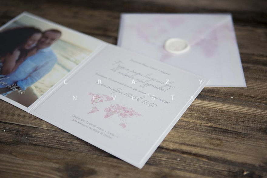 Открытка Приглашение Lifetime Adventure от Crazy Невеста 4