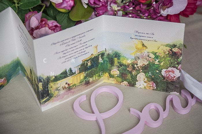 Открытка Приглашение Сон в летнюю ночь от Crazy Невеста 3