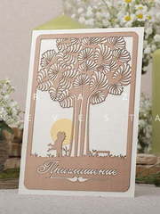 Прямоугольные / Квадратные Приглашение Меджик Вуд от Crazy Невеста 1