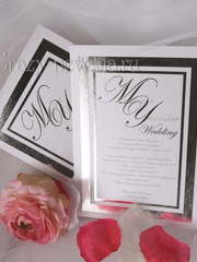 Прямоугольные / Квадратные Приглашение Серебро от Crazy Невеста 2