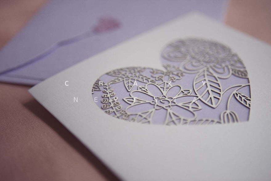 Открытка Открытка с сердцем от Crazy Невеста 4